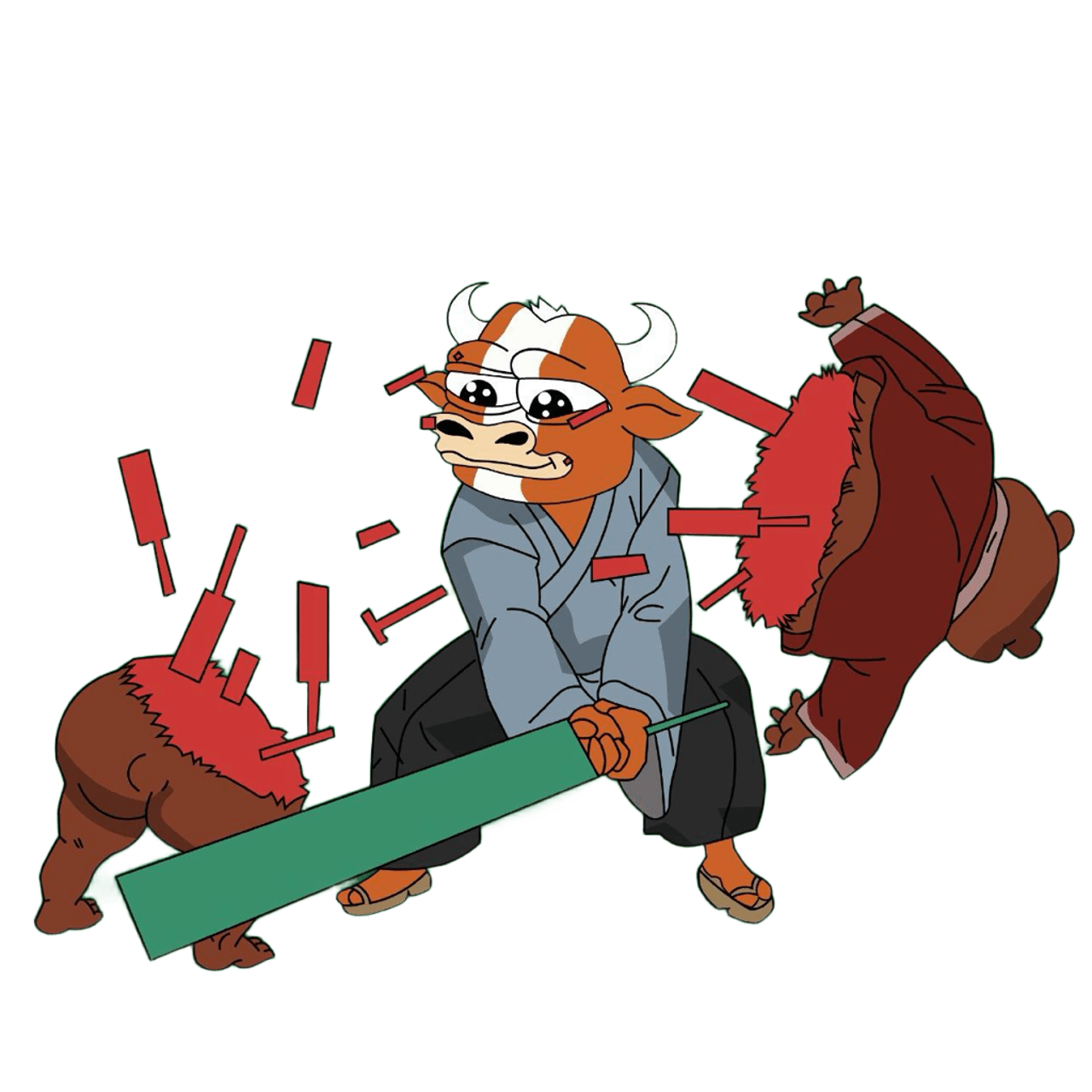 Mumu Bull, samurai warrior